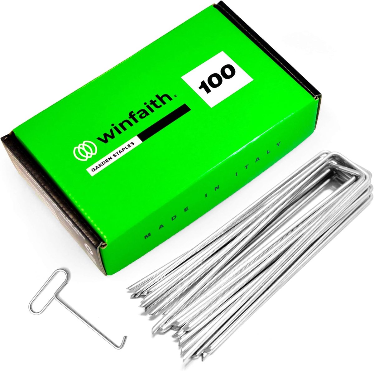 Montagepennen 100 stuks - staal 10204 3.1 - verzinkt en roestvrij - ideaal voor tuin en kunstgras - ShopVlot