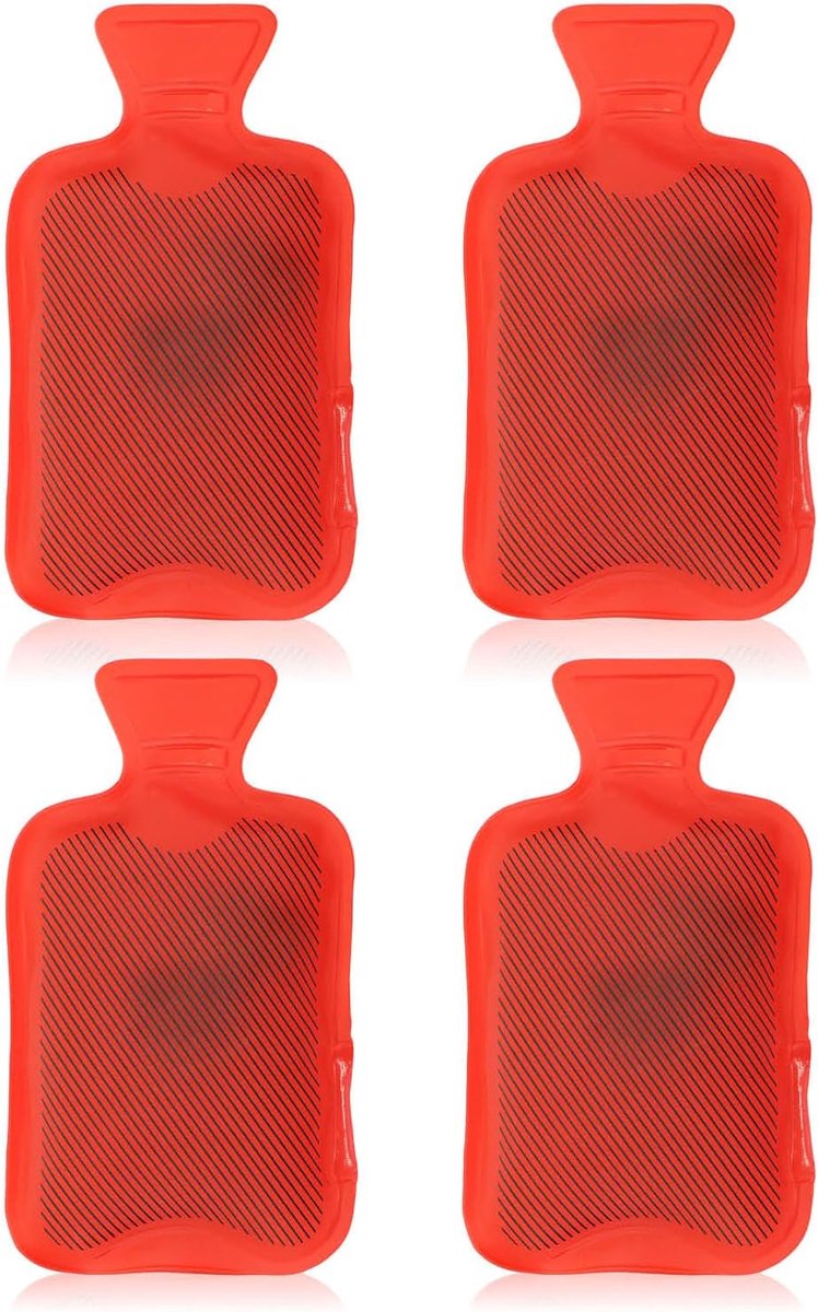 Pocketwarmers herbruikbaar 4 stuks - warmwaterkruik design - verwarmt tot 55 °C - ideaal voor koude dagen - ShopVlot