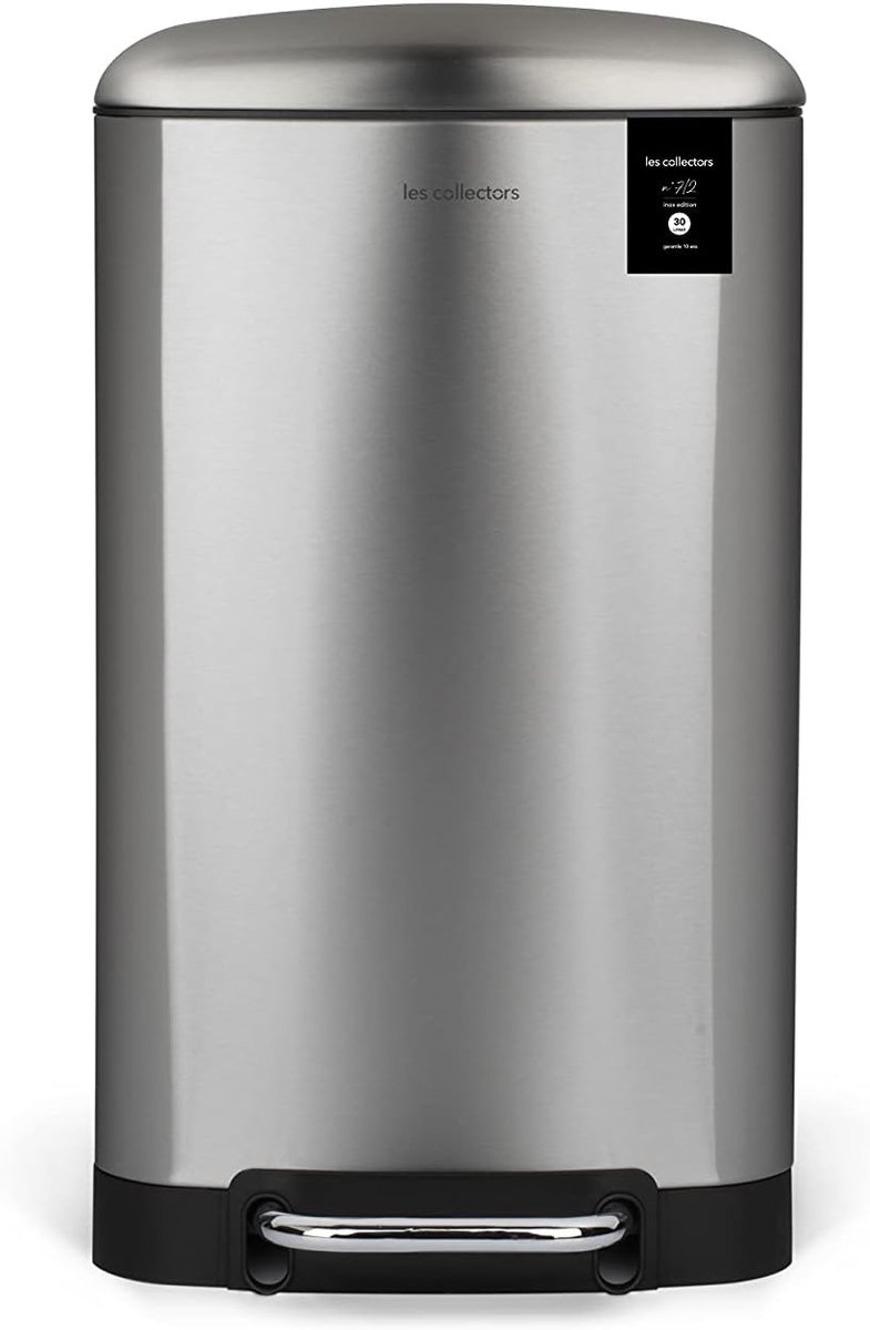Afvalemmer 30L - RVS - Compact - Soft-close deksel voor eenvoudig gebruik - ShopVlot