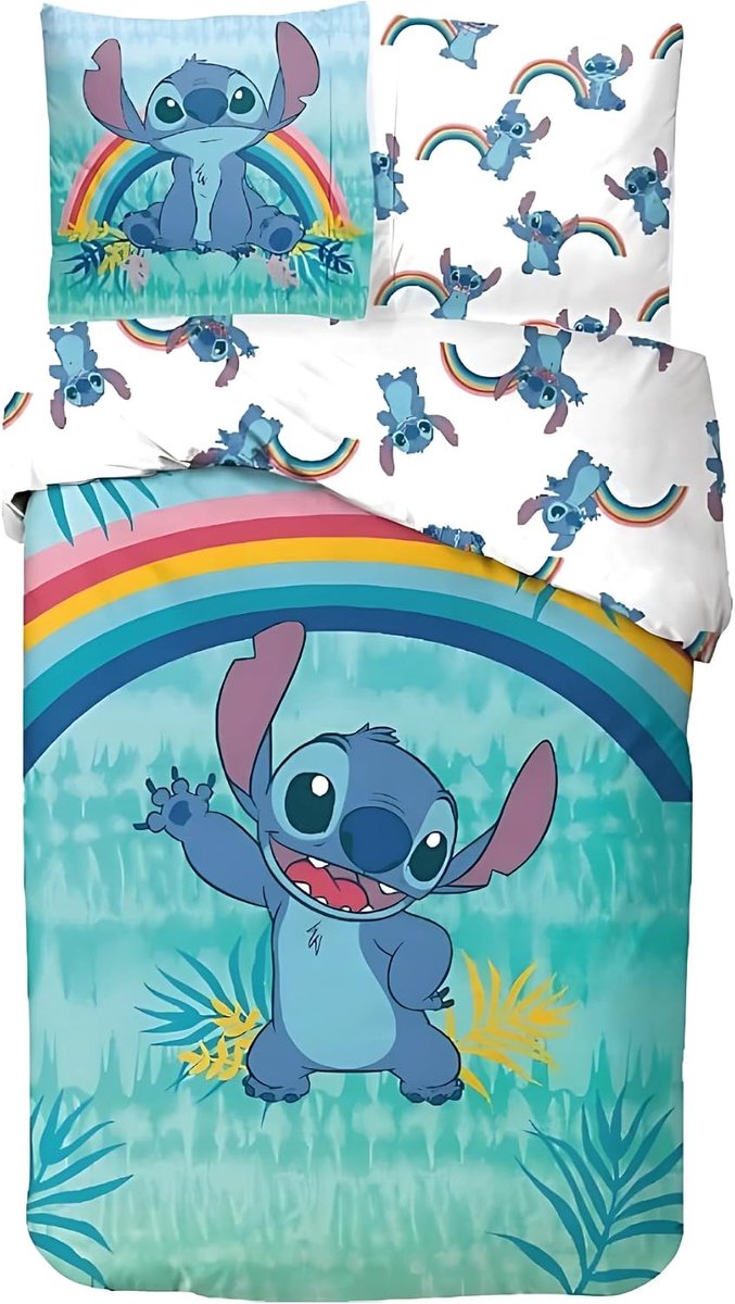 Dekbedovertrek voor kinderen 140 x 200 cm - omkeerbaar - 100% katoen - ideaal voor eenpersoonsbed - ShopVlot