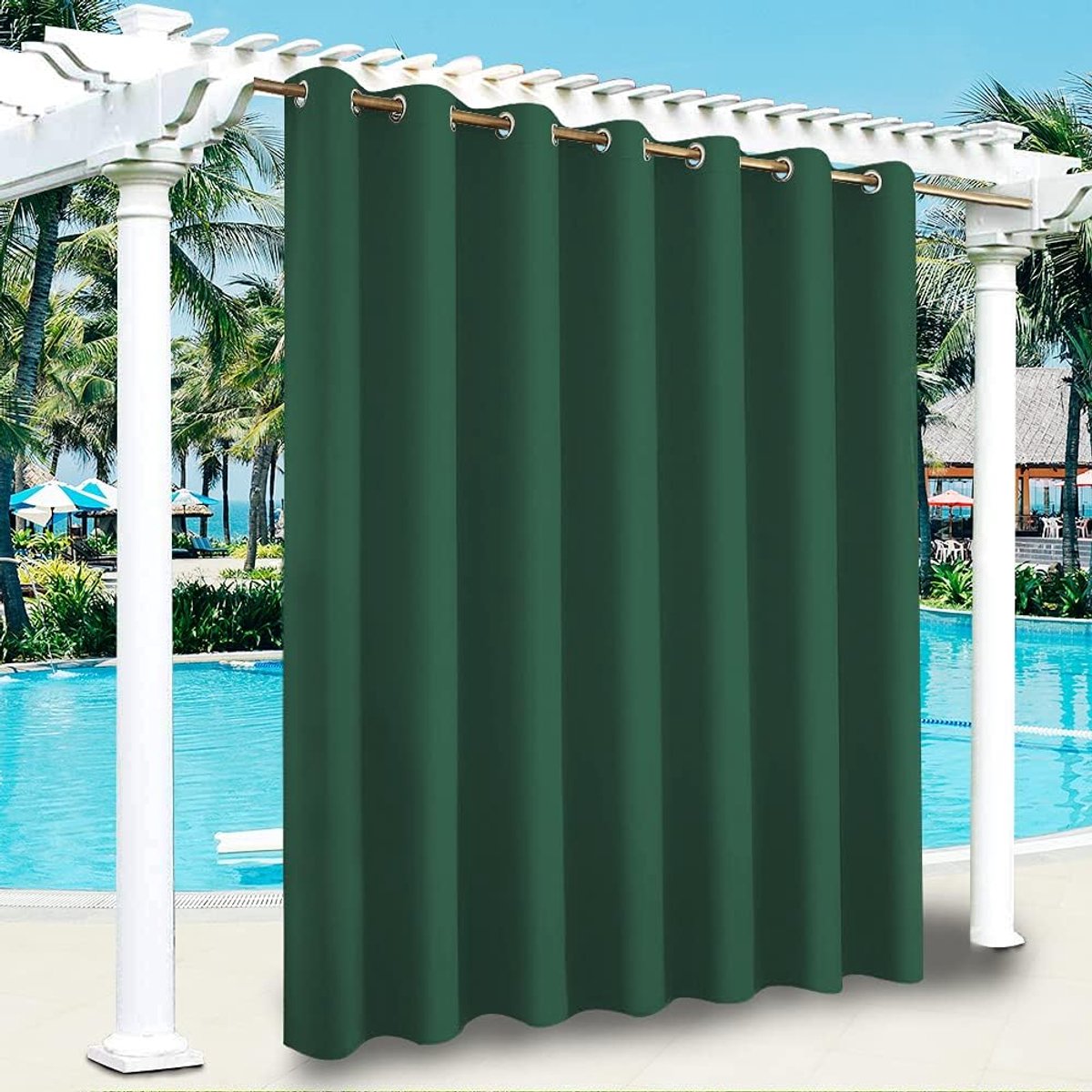 Buiten gordijnen 254 cm - waterafstotend - UV-bescherming - voor tuin en balkon - ShopVlot