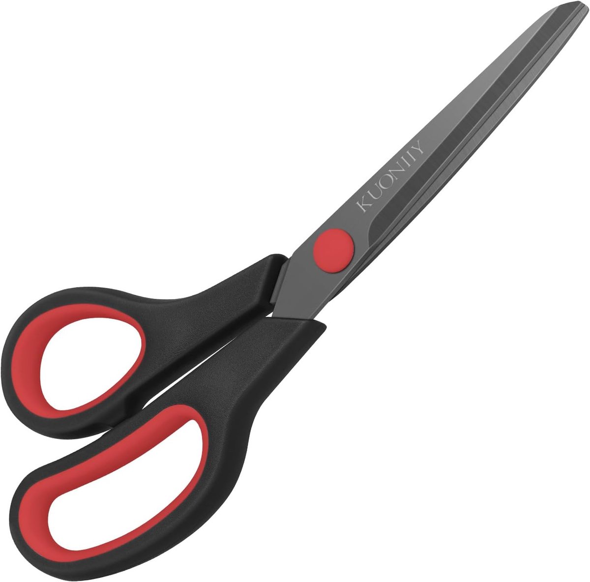 Schaar 21,3 cm - titanium gecoate bladen - comfortabele handgrepen - ideaal voor knutselen - ShopVlot