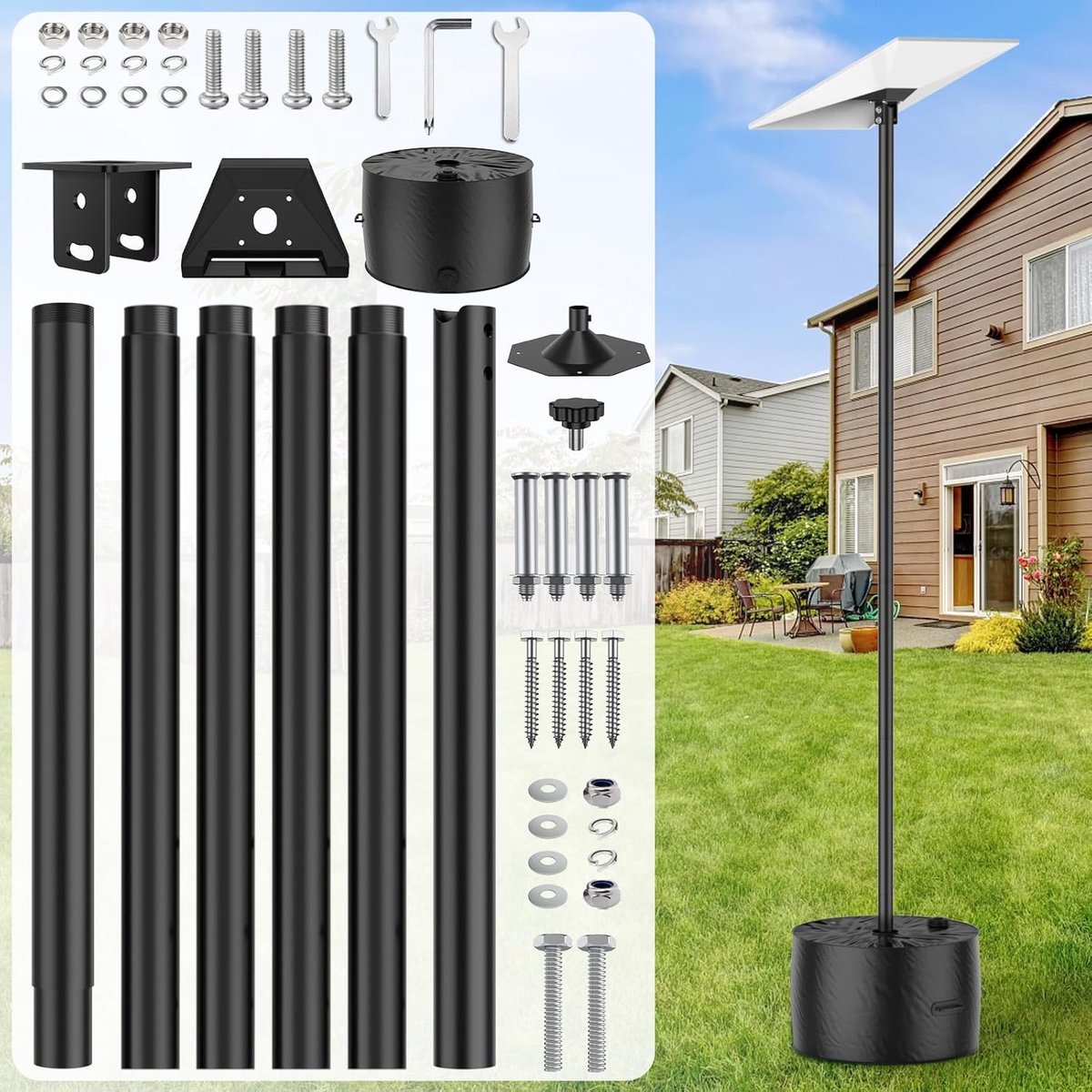 Starlink muurbeugel lang (B) - stevige kunststof - eenvoudige installatie - ideaal voor optimale wifi-dekking - ShopVlot