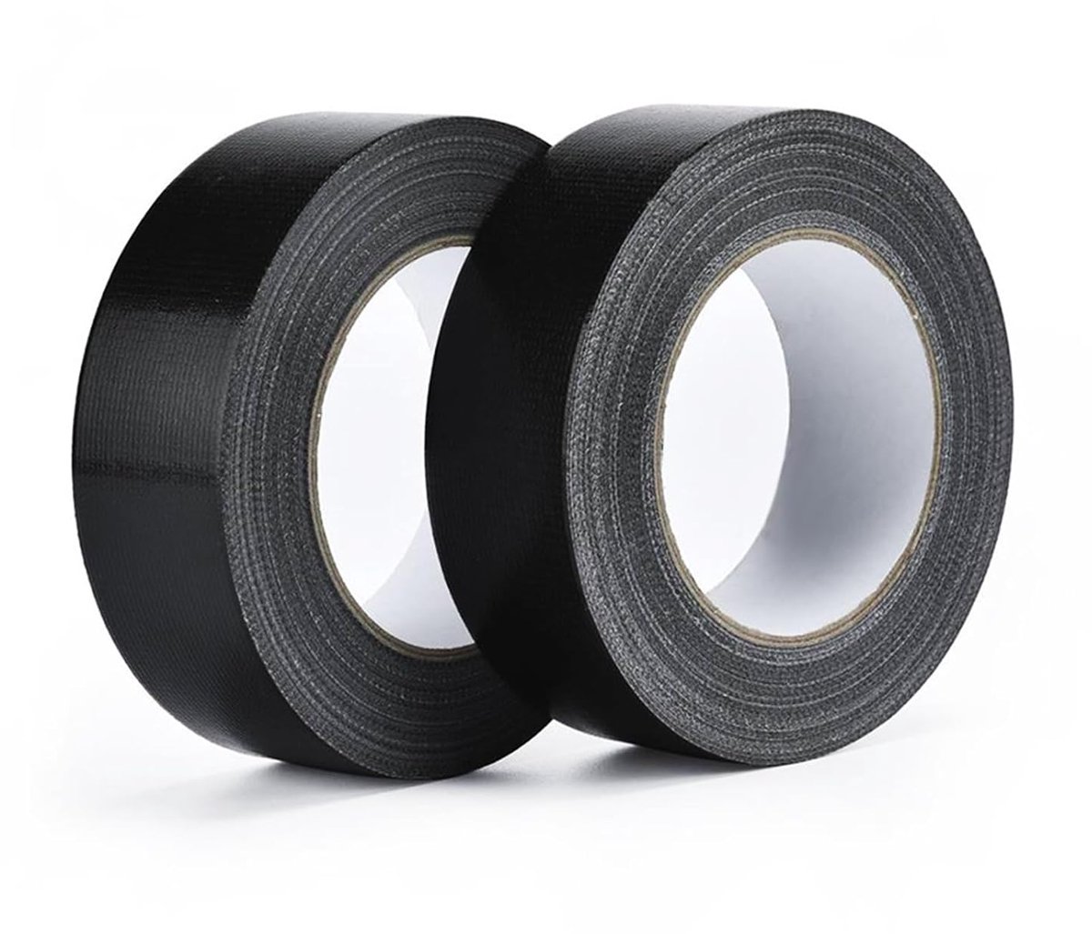 Duct tape 27.4 m x 25 mm - zwart - handafscheurbaar - ideaal voor herstelwerkzaamheden - ShopVlot