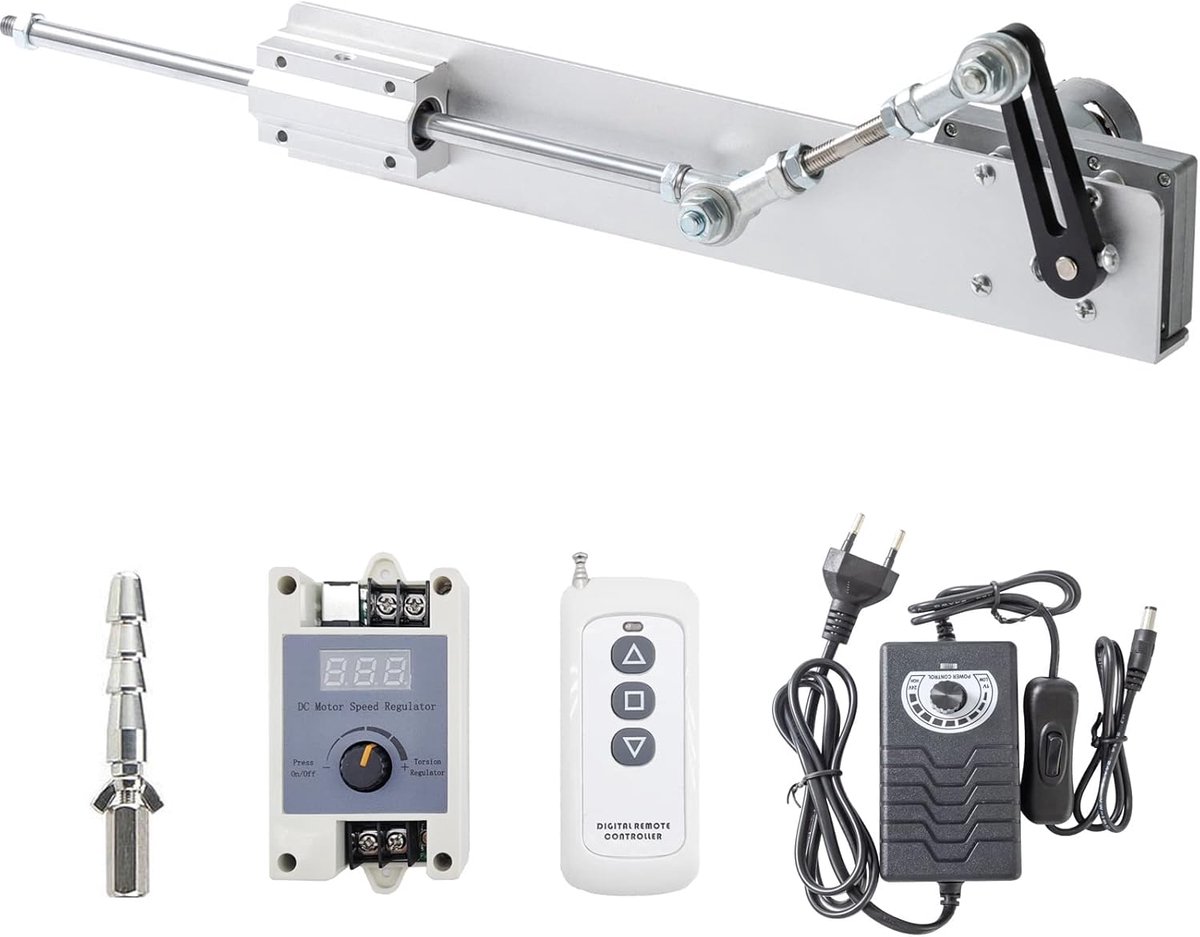 Lineaire actuator 24V - verstelbare slag 30-150mm - variabele snelheid - handig voor DIY-projecten - ShopVlot