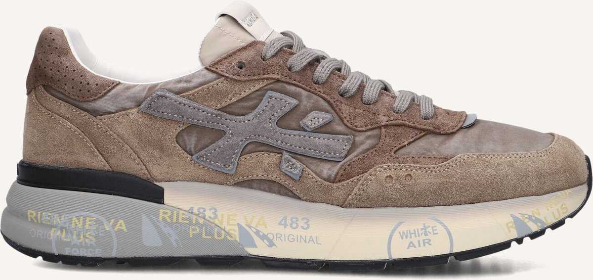Premiata Mick Sneakers - Textiel - Heren - Bruin - Maat 43