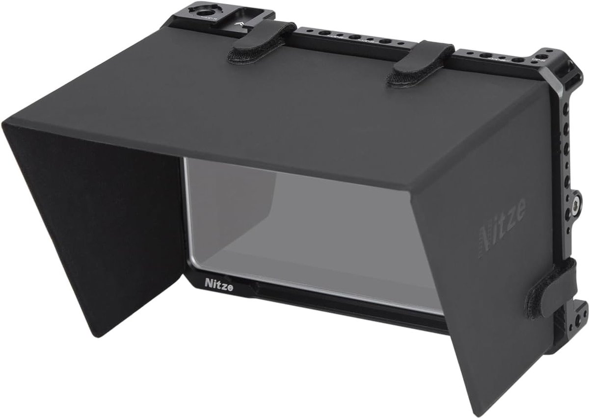 Monitorbehuizing voor Feelworld S7 - Aluminium - Met NATO rail - Gemakkelijk accessoires uitbreiden - ShopVlot
