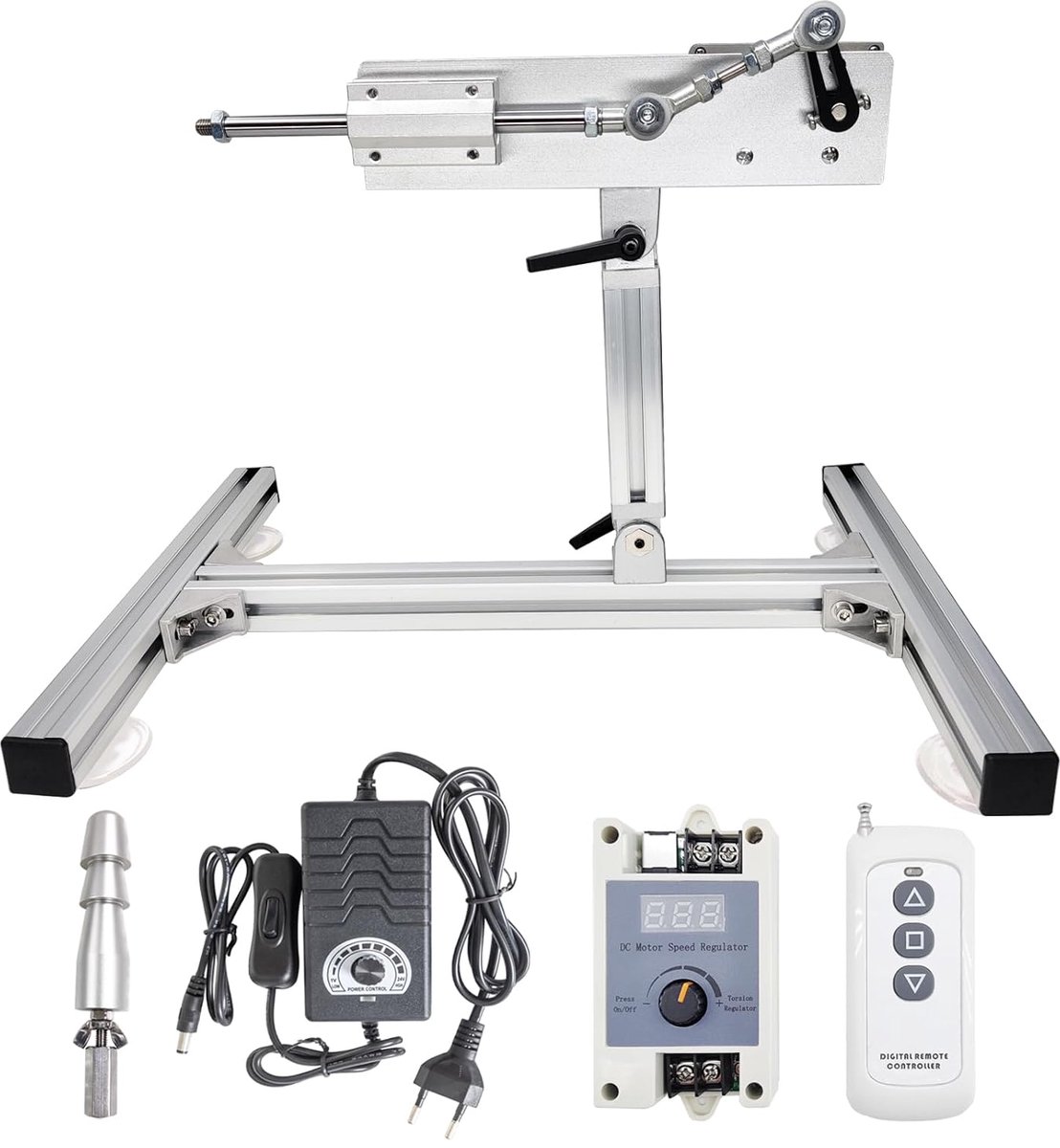 Linear actuator 20-80 mm - DC 24 V - 120 RPM - maximaal 18 kg duwkracht - met afstandsbediening - ShopVlot