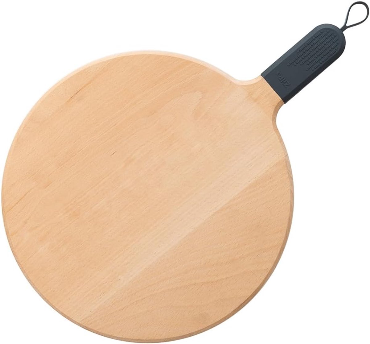 Pizza plate 31 cm - beukenhout - leisteenkleur - ideaal voor serveren en snijden - ShopVlot
