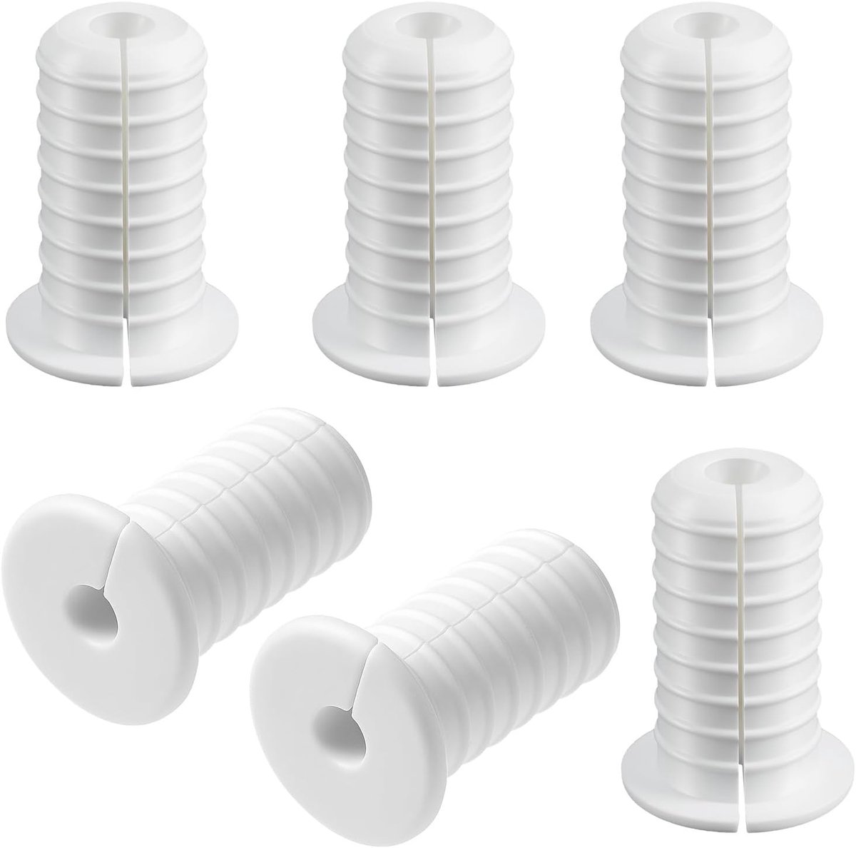 Kabels 1 cm met dichte draad - zes stuks - kabelbeveiliging - veilig bedraden - ShopVlot