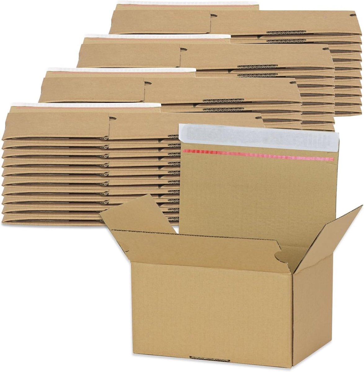 Verzenddoos 213 x 153 x 109 mm - automatische kartonnen doos - zelfklevende sluiting - ideaal voor e-commerce - ShopVlot