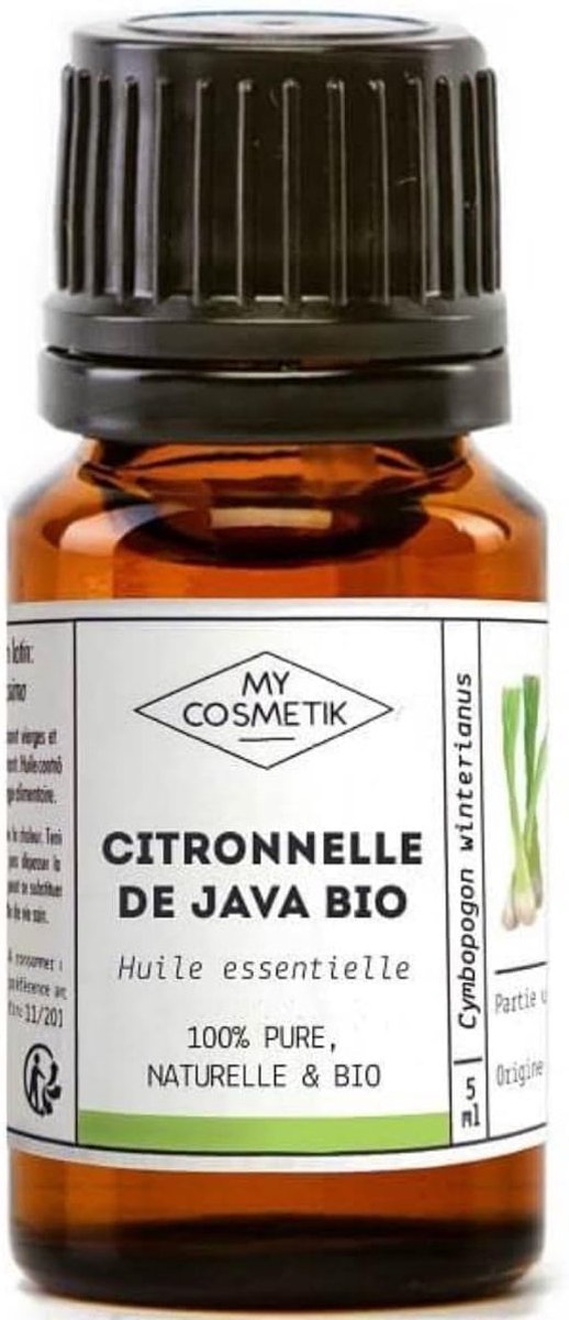 Essentiële olie citronella 30ml - 100% puur en natuurlijk - Biologisch gecertificeerd - Effectief tegen insecten - ShopVlot