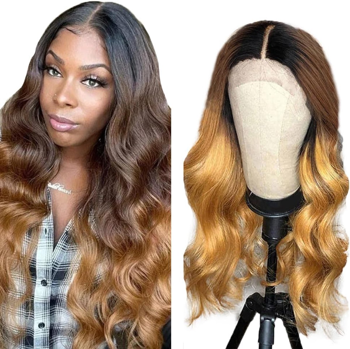 Haarwerk 5x5 Glueless Lace Frontal Body Wave - Onbewerkt Braziliaans Virgin Haar - 32 Inch met Babyhaar - ShopVlot