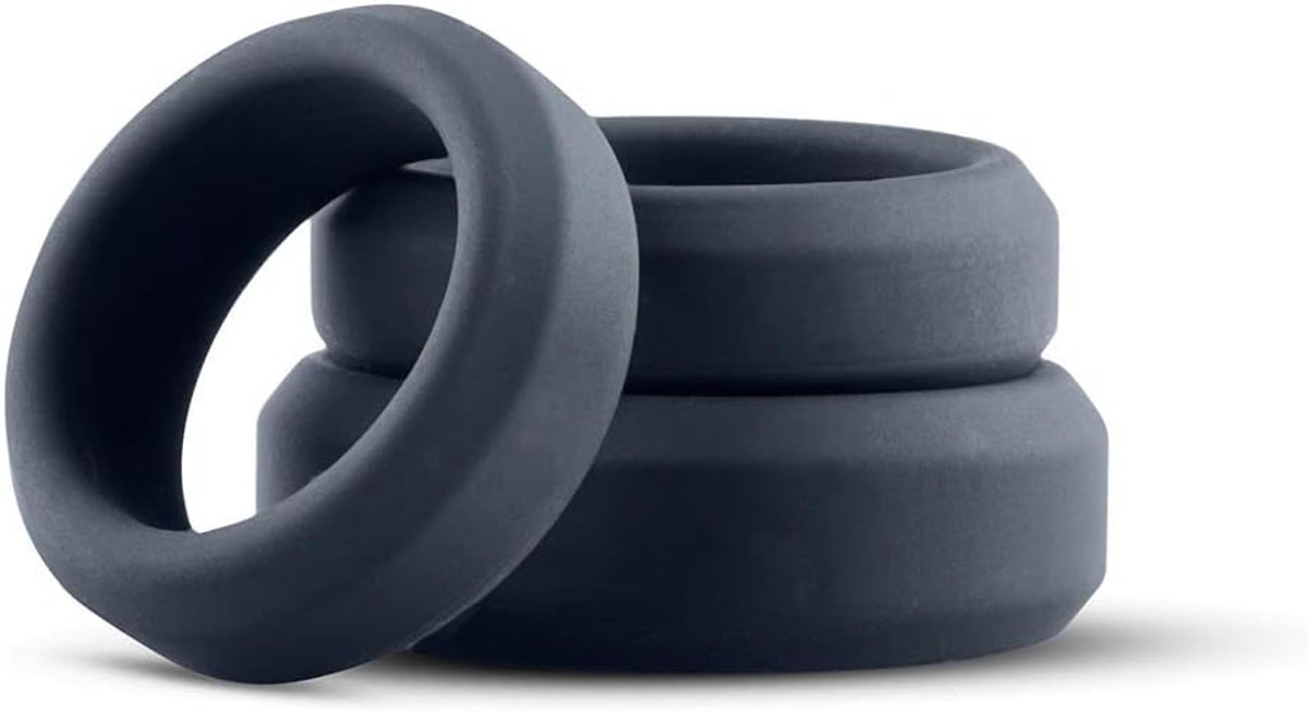 Cockring set 3-delig - zachte siliconen - geurloos en waterproof - comfortabel gebruik - ShopVlot