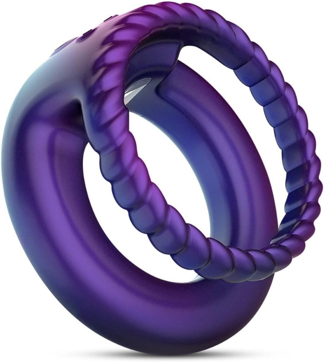 Cock- en balring - paars - 10 krachtige vibraties - versterkt erectie - ShopVlot