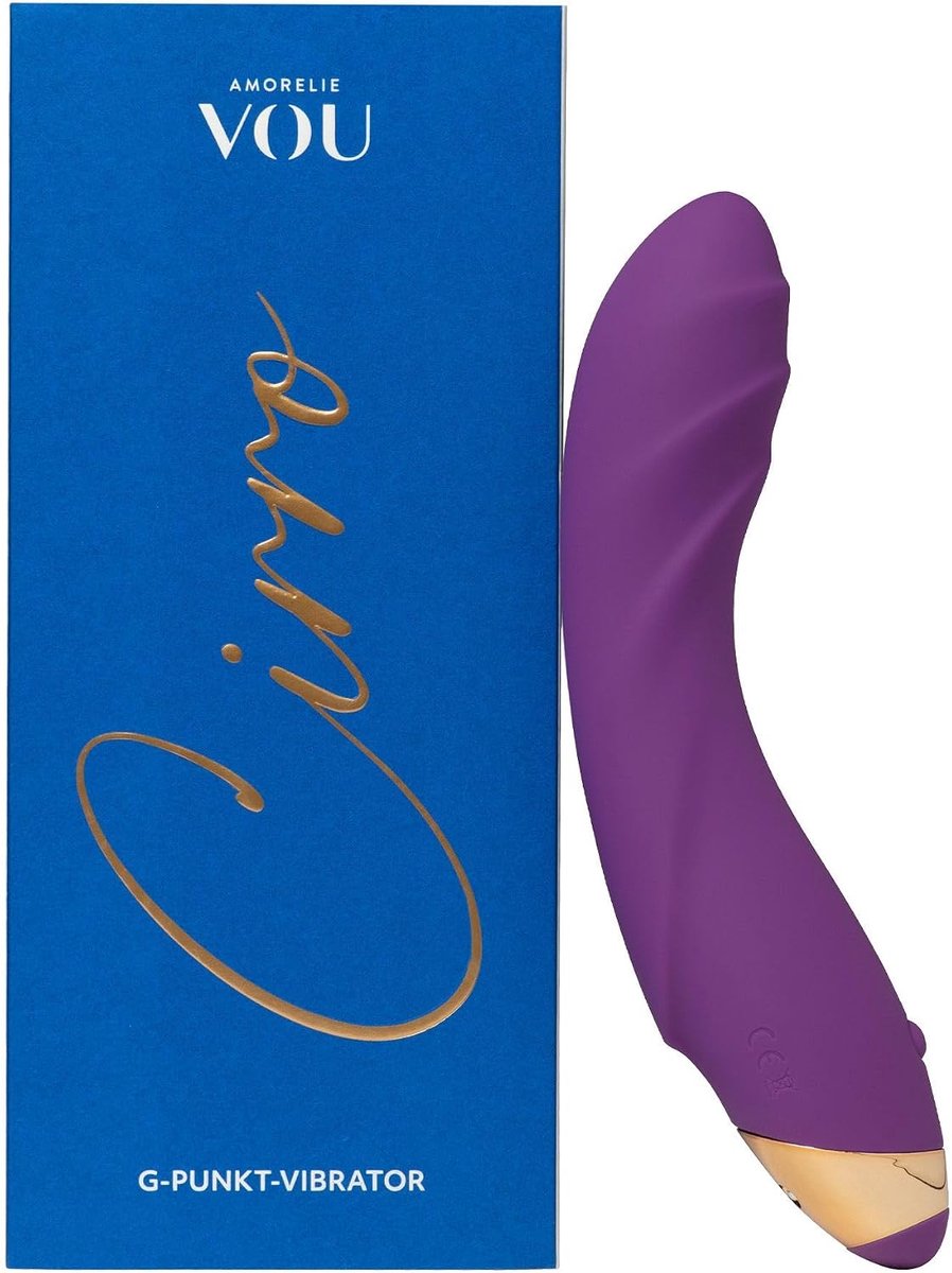 G-spot vibrator 19 cm - lila, zwart - waterdicht en oplaadbaar - 7 niveaus van stimulatie - ShopVlot
