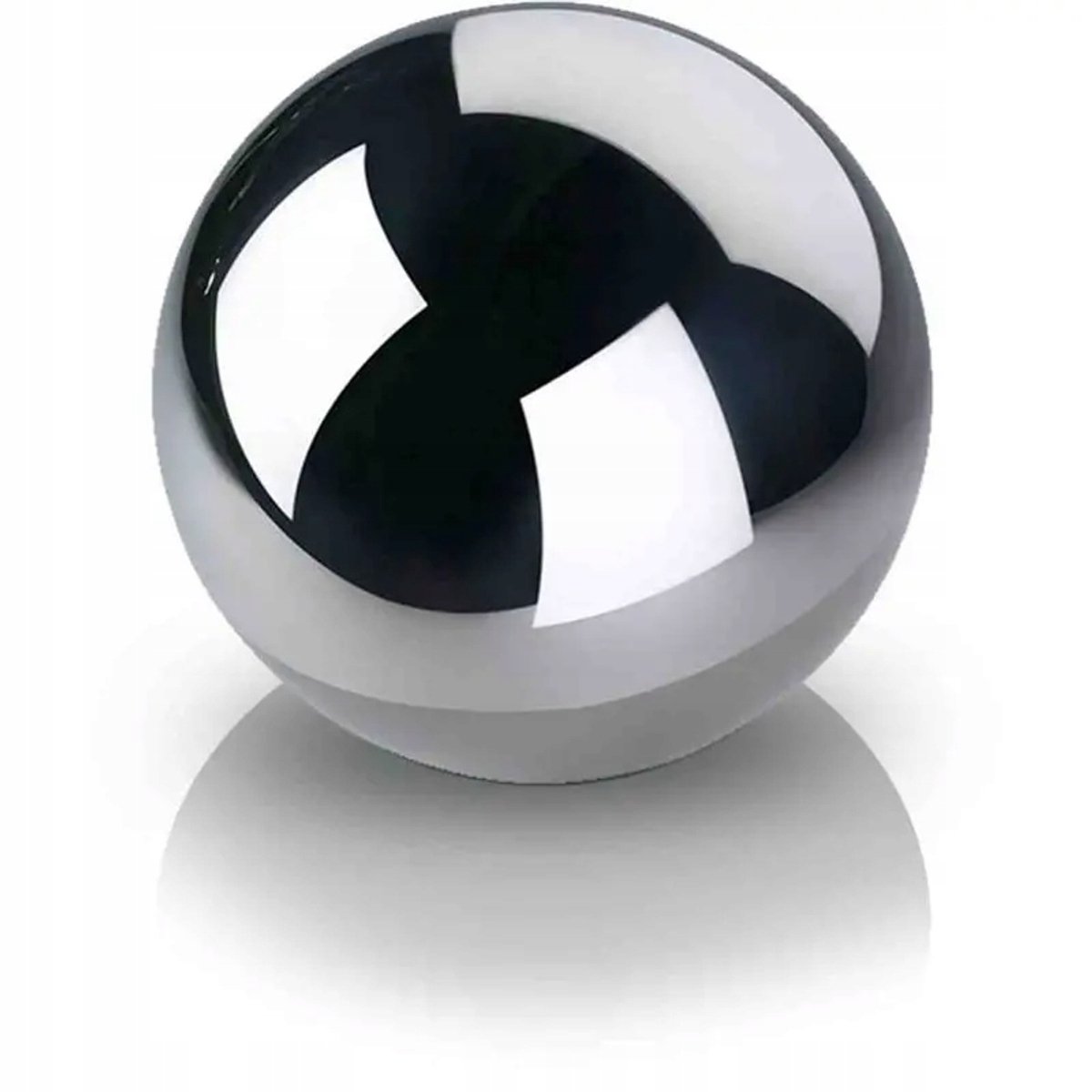 Metalen Zilveren Spiegelende Decoratieve Bal - 10 cm