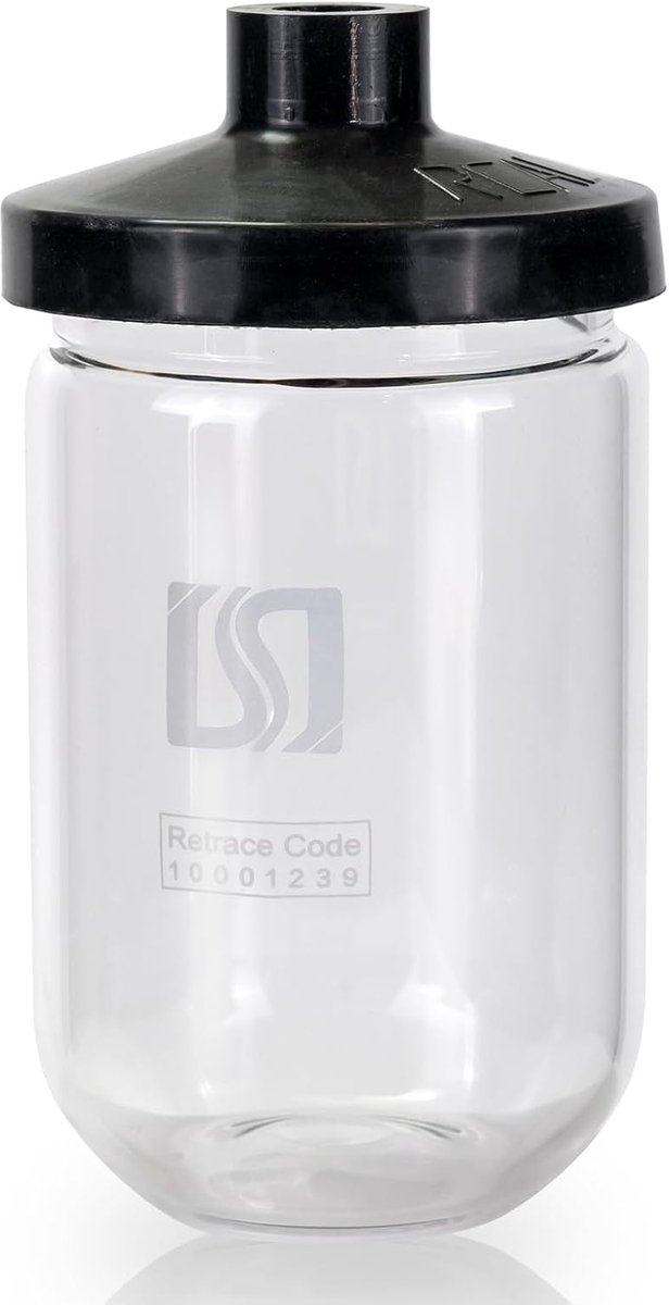 Diepvriesdroogfles 600 ml - Borosilicaatglas - Roestvrijstalen adapter - Geschikt voor vriesdrogen - ShopVlot