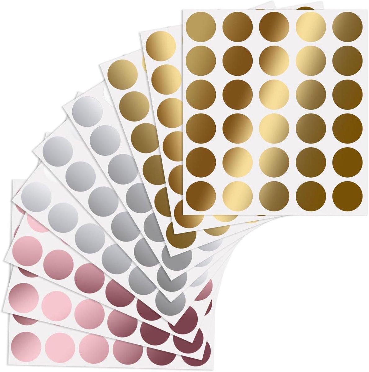 Scratch Stickers 270 stuks 2.5 cm - Goud, Zilver, Roze Goud - Verrassingseffect - Perfect voor verjaardagen - ShopVlot