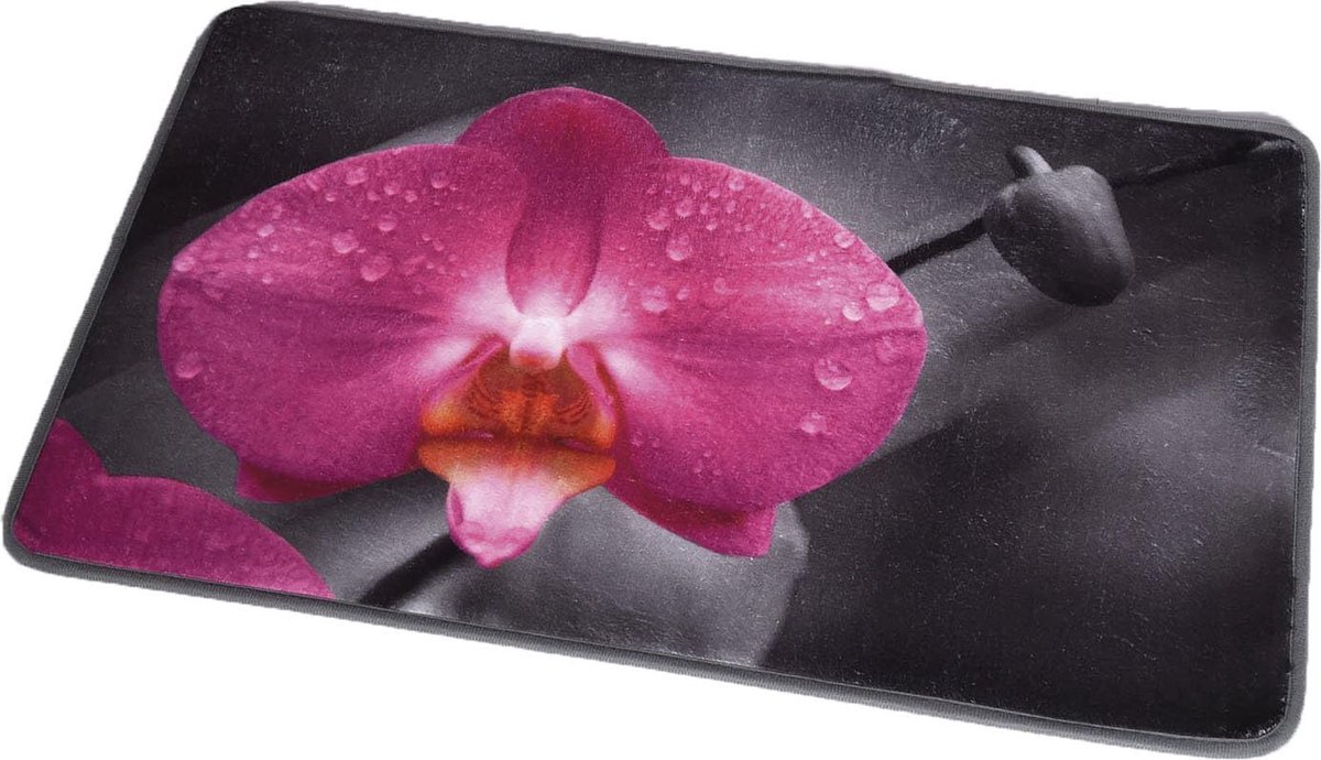 Douchegordijn Badmat Microvezel 45x75 cm - Grijs en Roze - Ultra-zacht en stijlvol - Voor een luxe uitstraling - ShopVlot