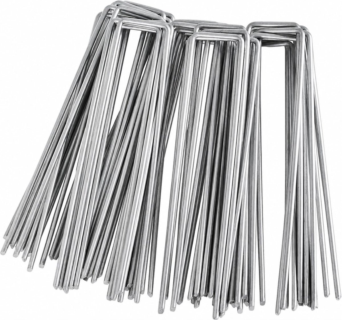 Grondankers 150 x 25 mm - Gegalvaniseerd staal - Roestvrij en duurzaam - Voor het fixeren van onkruiddoek - ShopVlot
