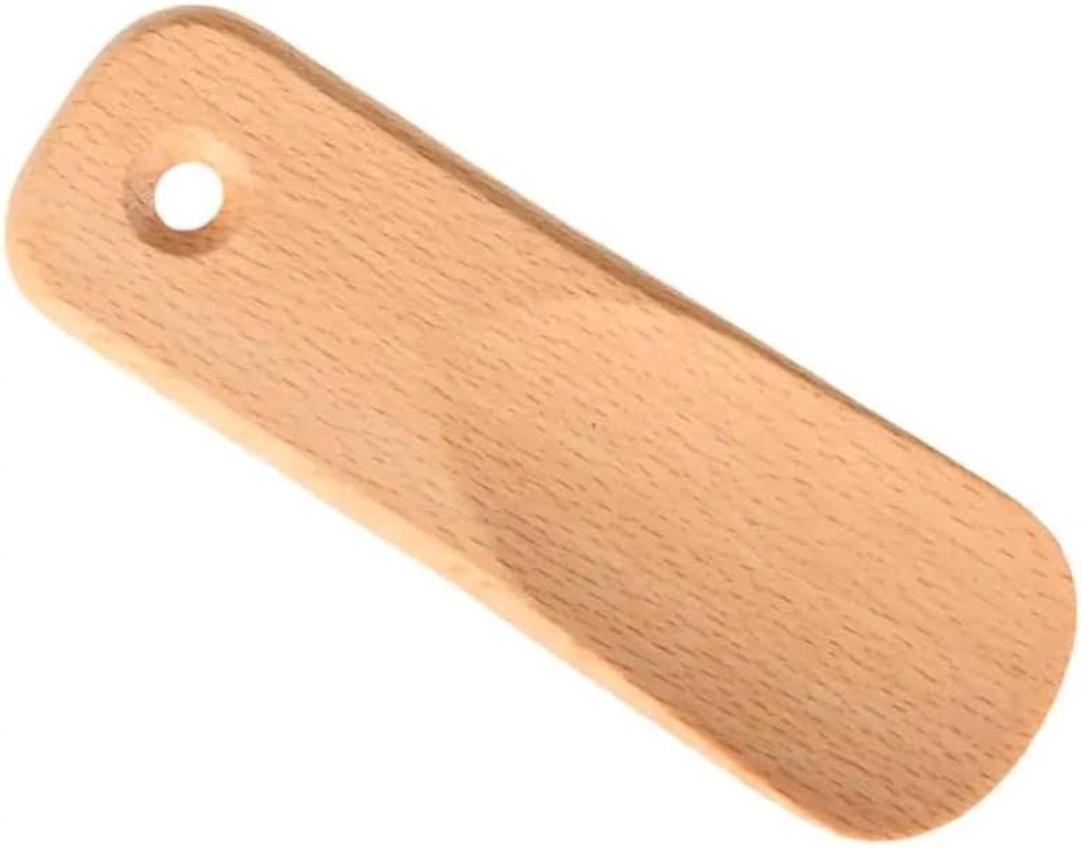 Houten schoenlepel compact - 12cm - perfect voor handtas en reizen - handig voor onderweg - ShopVlot