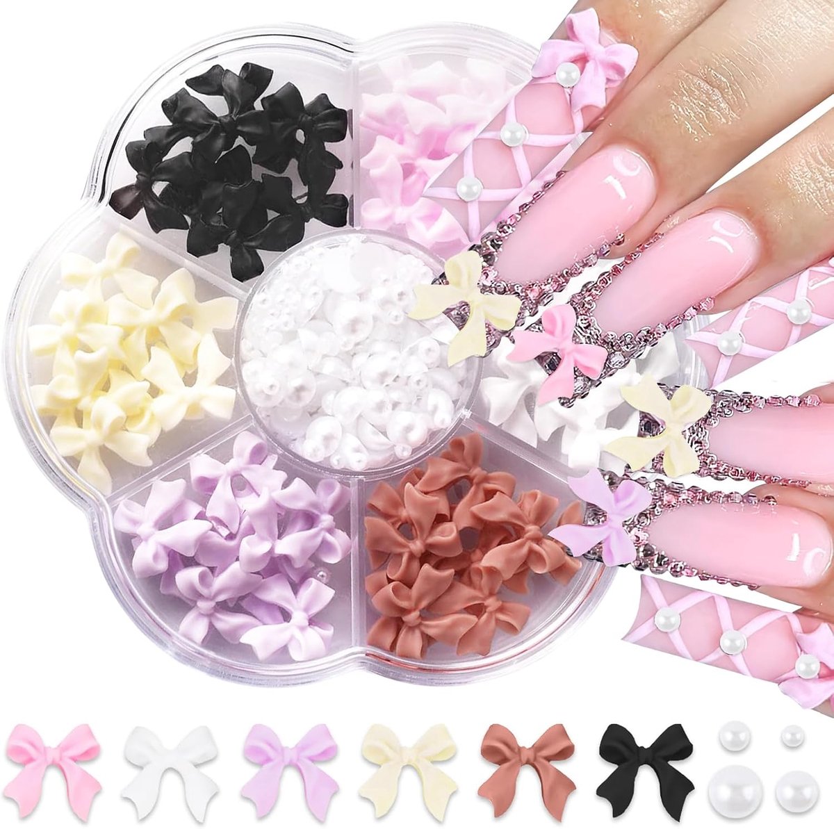 Nail Charms 3D - Schattige Acryl Strikparels - Nail Art Decoratie - Unieke Nagelversiering - ShopVlot