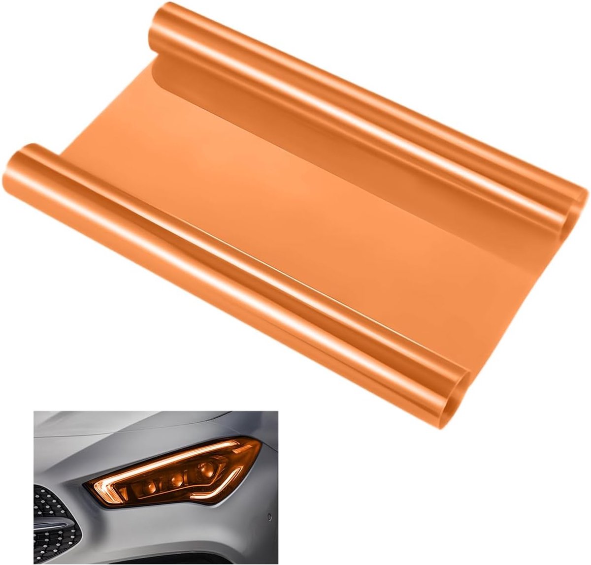 Hoofdlichtfilm 30x120cm - zelfklevend PVC - hittebestendig - beschermt autolichten - ShopVlot