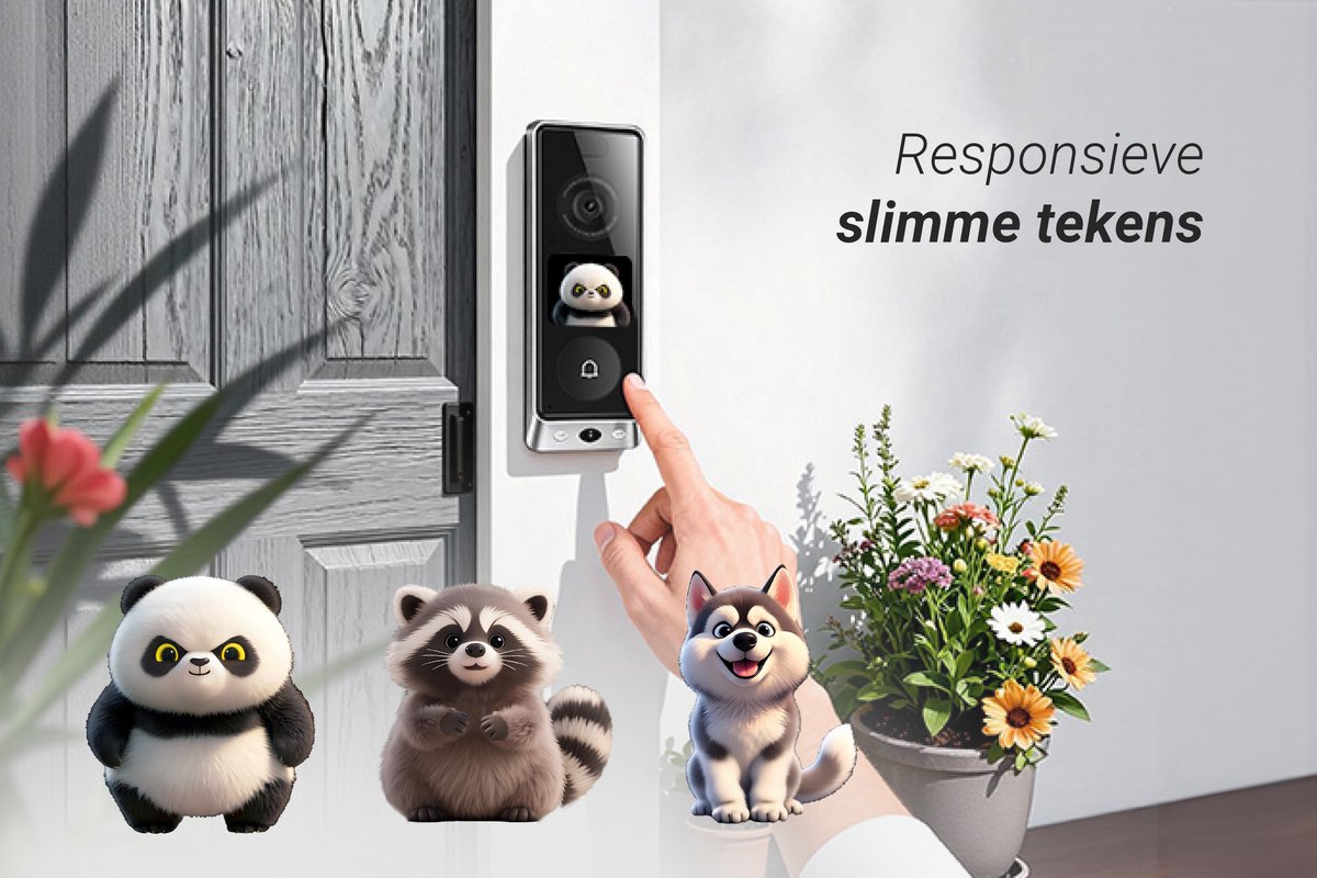 EZVIZ EP8 Ultra - Videodeurbel met Camera met AI Scherm – 3K+ (6MP) Dual Lens – Pakketdetectie – Draadloos of Bedraad – 32GB ingebouwde opslag – Zonder Abonnement — cadeau in Elektronica - foto 3