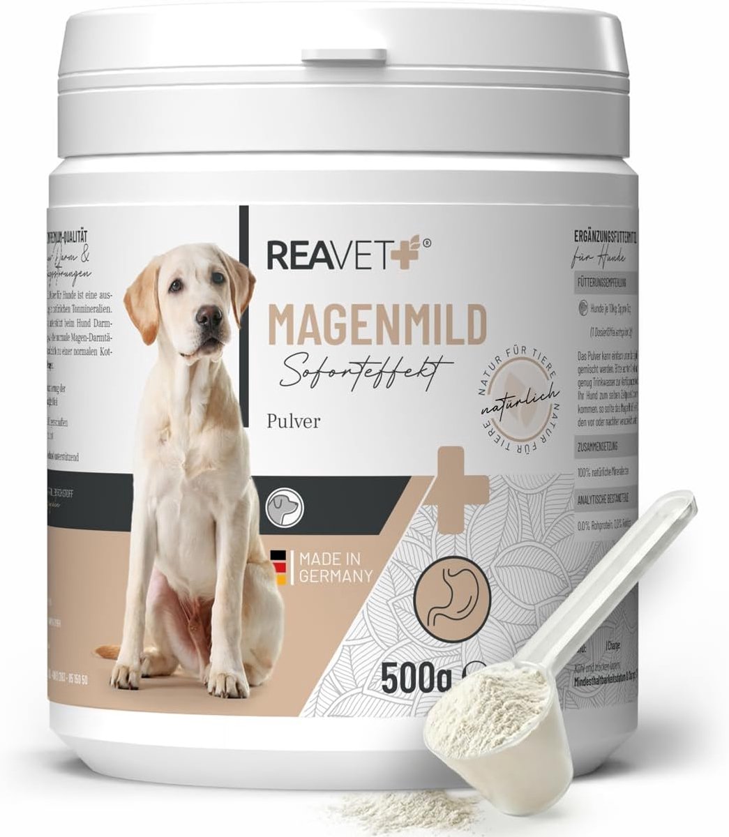 MagenMild poeder voor honden 500 g - intestinale ondersteuning - maagbescherming - helpt bij diarree - ShopVlot