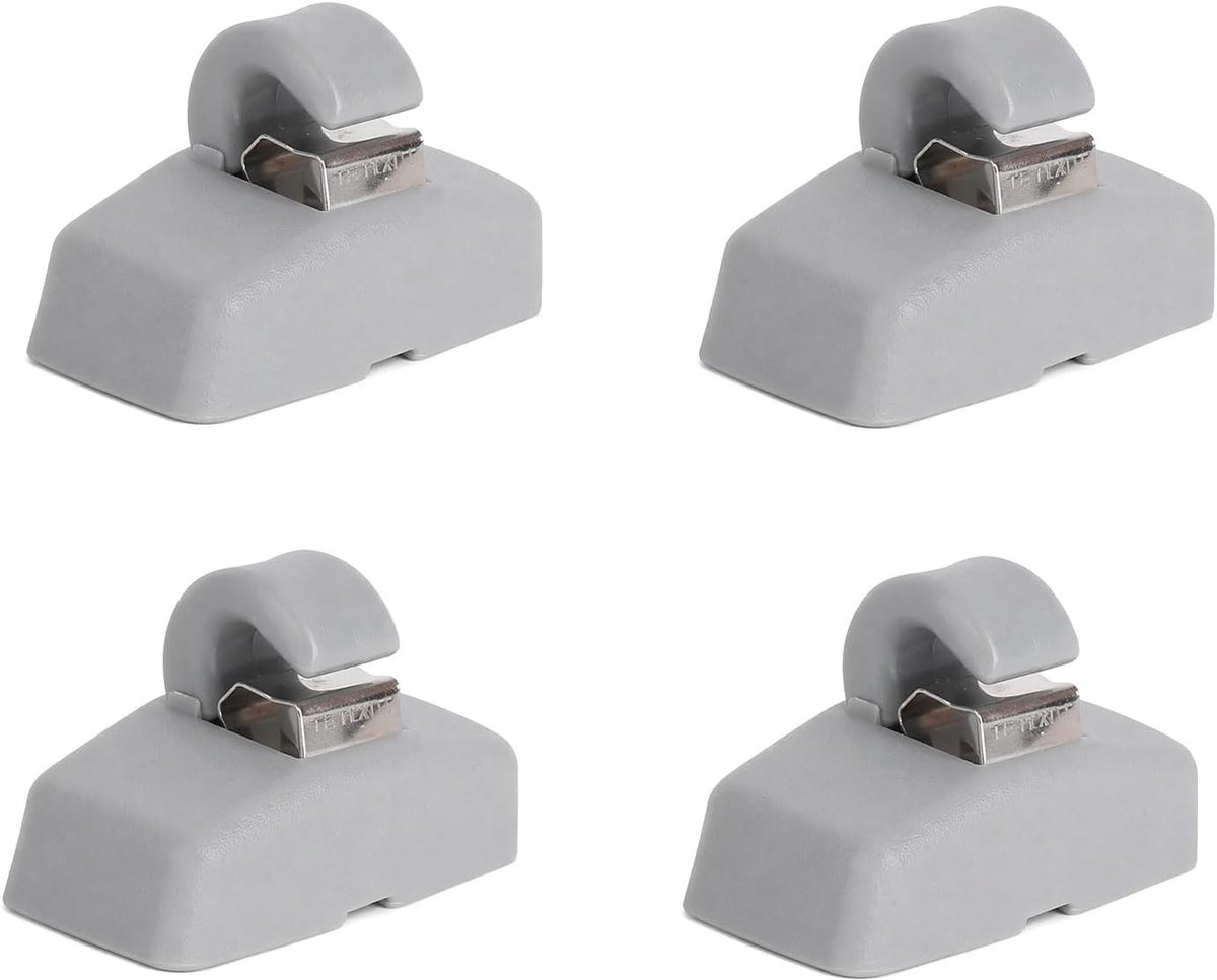 clip zonneklephouder 2 stuks - grijs - voor diverse VW en Seat modellen - beschermt tegen zonlicht - ShopVlot