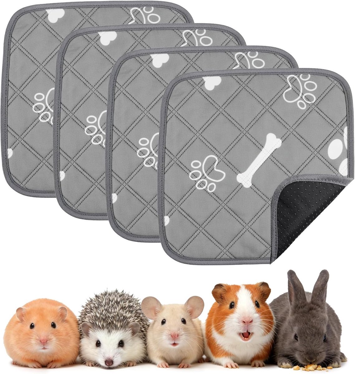 Herbruikbare PIPI pads 30 x 30 cm - Super absorberend - Voor kleine huisdieren - Houdt de nacht droog - ShopVlot