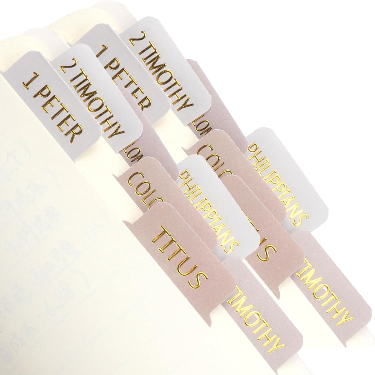Bijbel Tabs 75 Stuks - Zelfklevende Gelamineerde Labels - Gemakkelijk Leesbaar - Perfect voor Studie en Journaling - ShopVlot