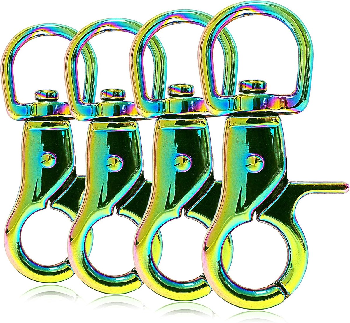 Scissor Carabiner 60 mm - Staal - Draaibeslag - Voor hondenlijn - ShopVlot