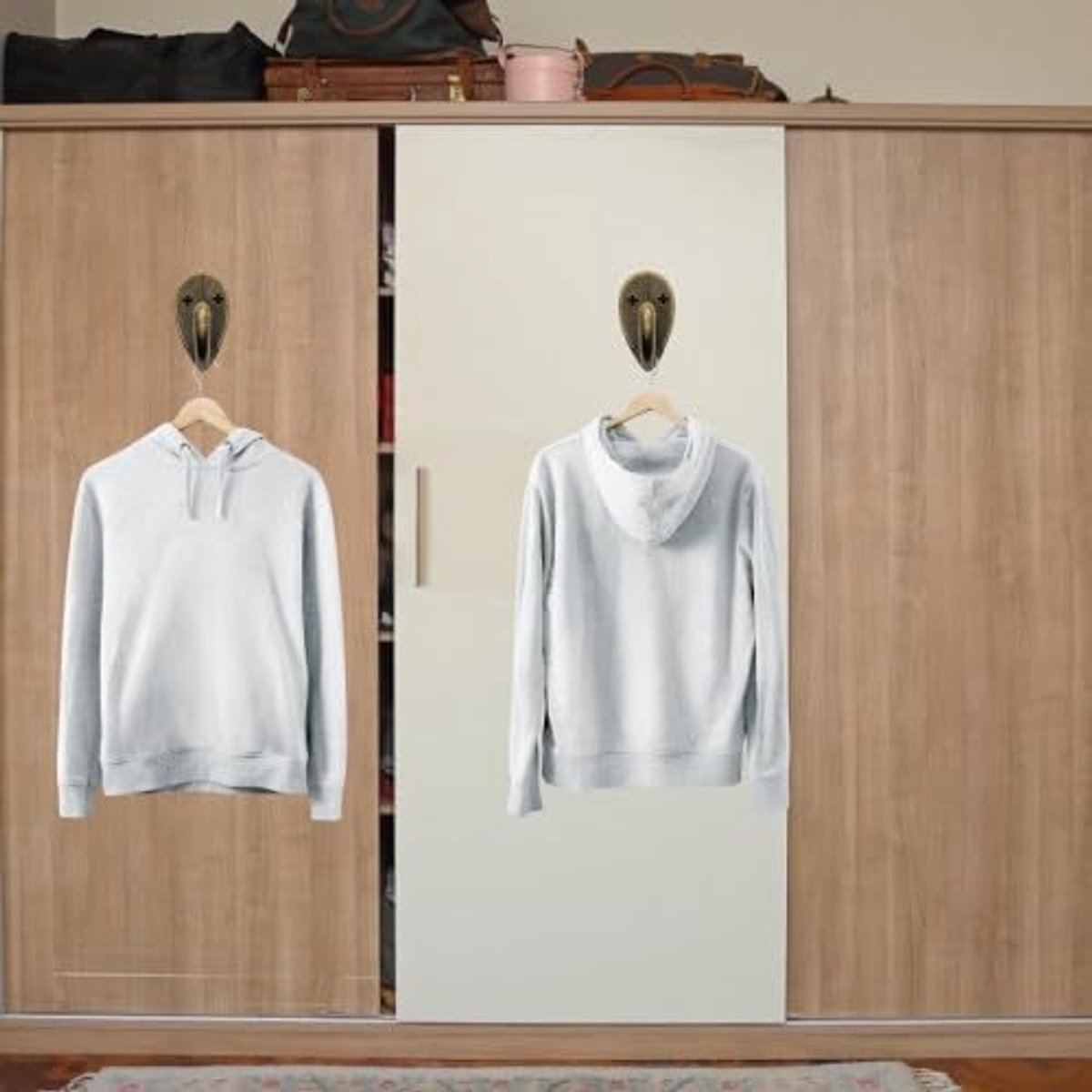 Haken voor wand - antiek brons - vintage design - ideaal voor jassen of handdoeken - ShopVlot