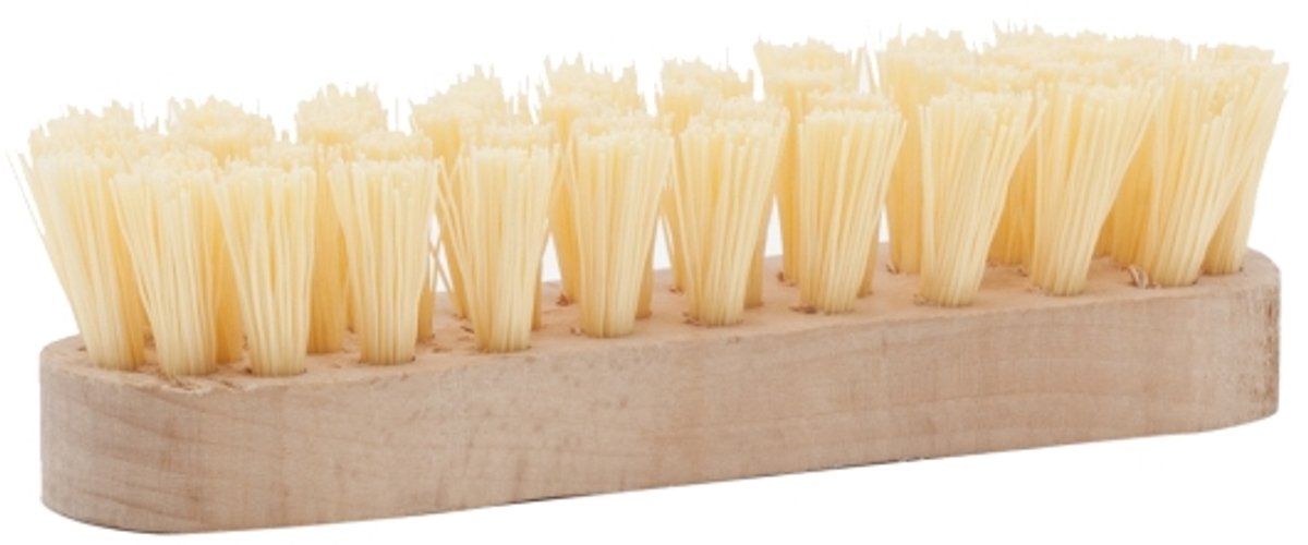 Schrobborstel met houten Handvat - compacte huishoudelijke schoonmaakborstel [55867]