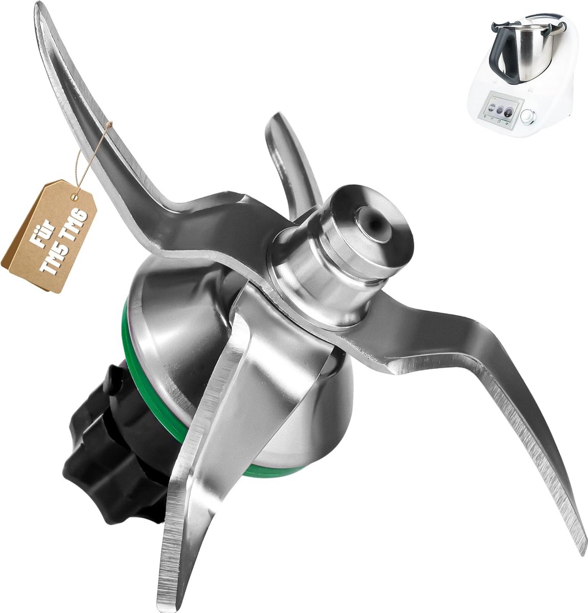 Vervangend mes voor Thermomix TM5 TM6 - kwalitatief staal - scherp en duurzaam - voor optimale bereiding - ShopVlot