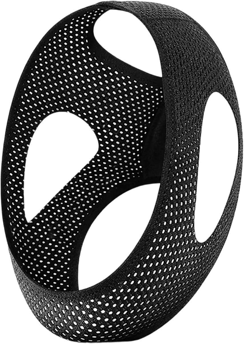 Chin strap slaapmasker - spandex mesh - ademend en comfortabel - voor een rustige nachtrust - ShopVlot