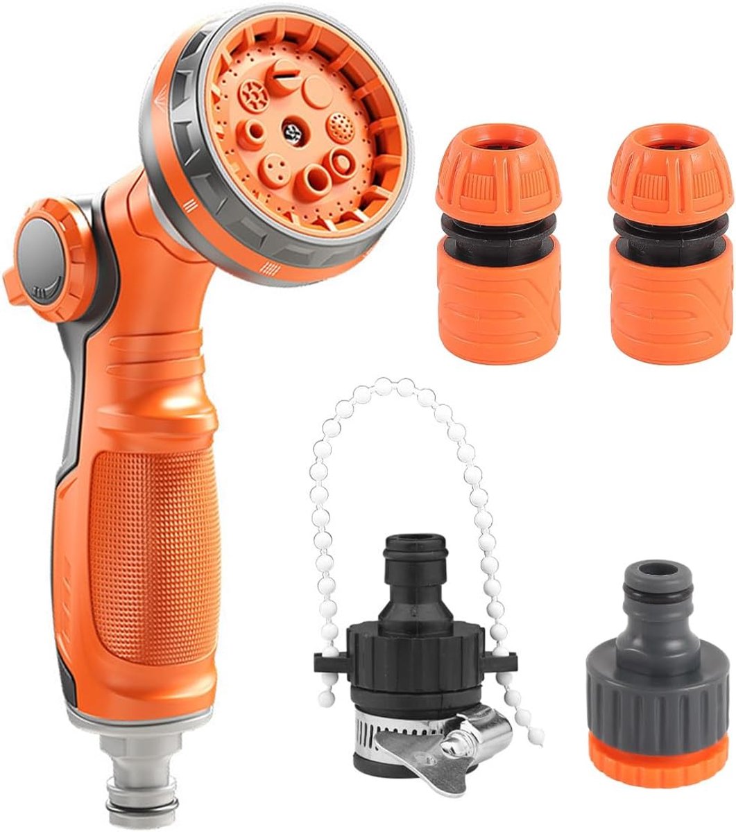 Tuindouche met 8 Waterstanden - Ergonomisch Handvat - Ideaal voor Water geven en Reinigen - ShopVlot
