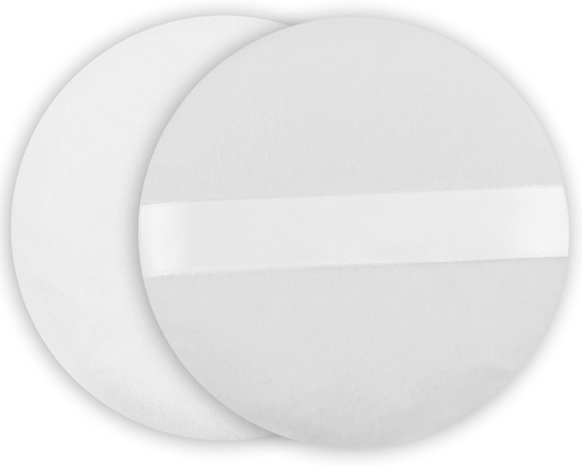 Poederkwasten 10 cm - Ultra zachte velours - Geschikt voor nat en droog gebruik - Eenvoudige make-up applicatie - ShopVlot