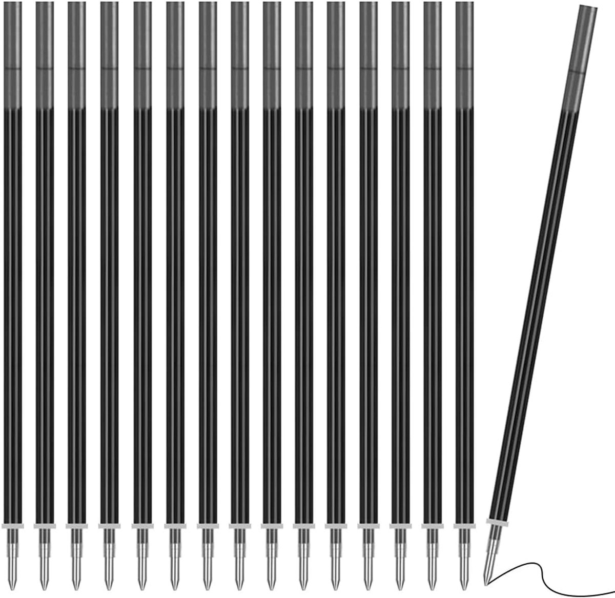 Vulpennen navullingen 0.7mm - zwart thermosensitieve inkt - soepel schrijven - perfect voor school - ShopVlot