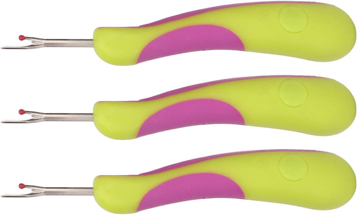 Naaldtrippers 3 stuks - roestvrij staal - ergonomische handgreep - efficiënt draad verwijderen - ShopVlot