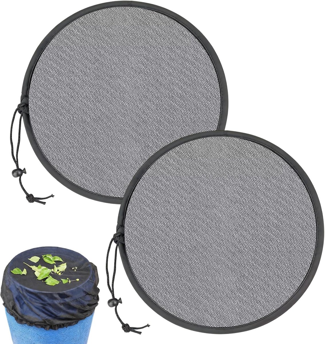Regenvatnet 80 cm - set van 2 - fijnmazig - beschermt tegen bladeren en insecten - ShopVlot