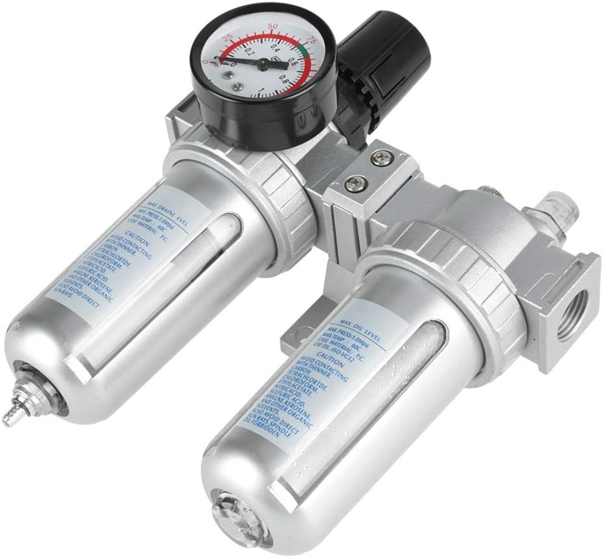Luchtcompressor filterregulator 1/2" - olieafscheider - hoge filtereffectiviteit - beschermt luchtgereedschap - ShopVlot