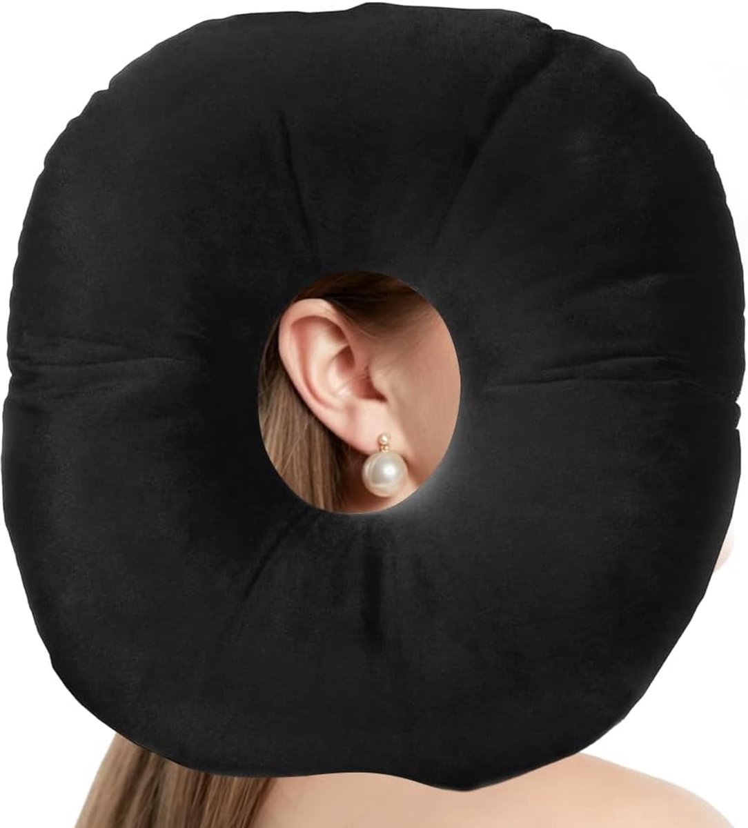 Oorpiercingskussen - zacht donutkussen - ademend ontwerp - voor pijnverlichting tijdens het slapen - ShopVlot