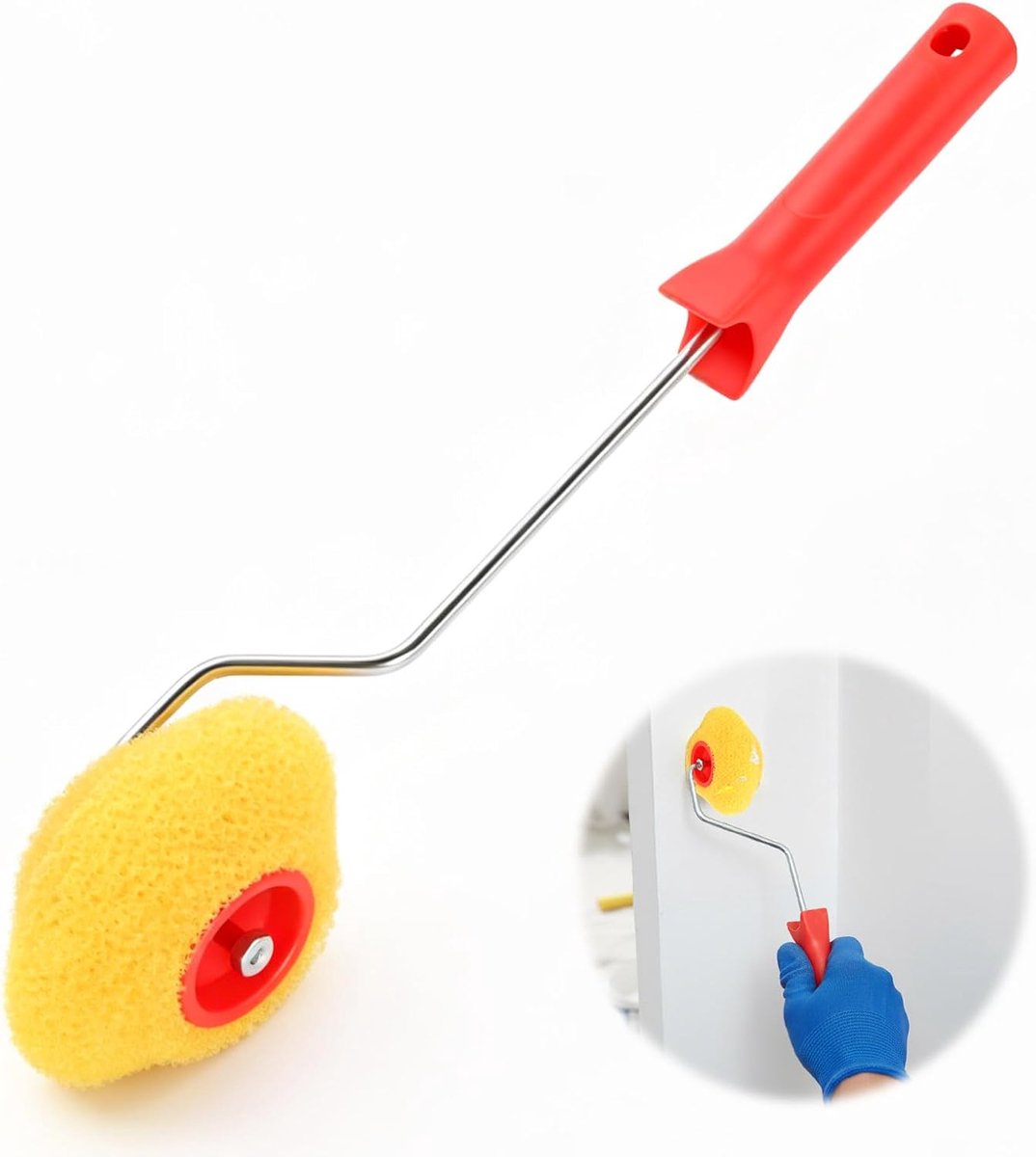 Plamuurroller met handgreep - hoekroller - voor voegenmassa - nauwkeurige toepassing - ShopVlot