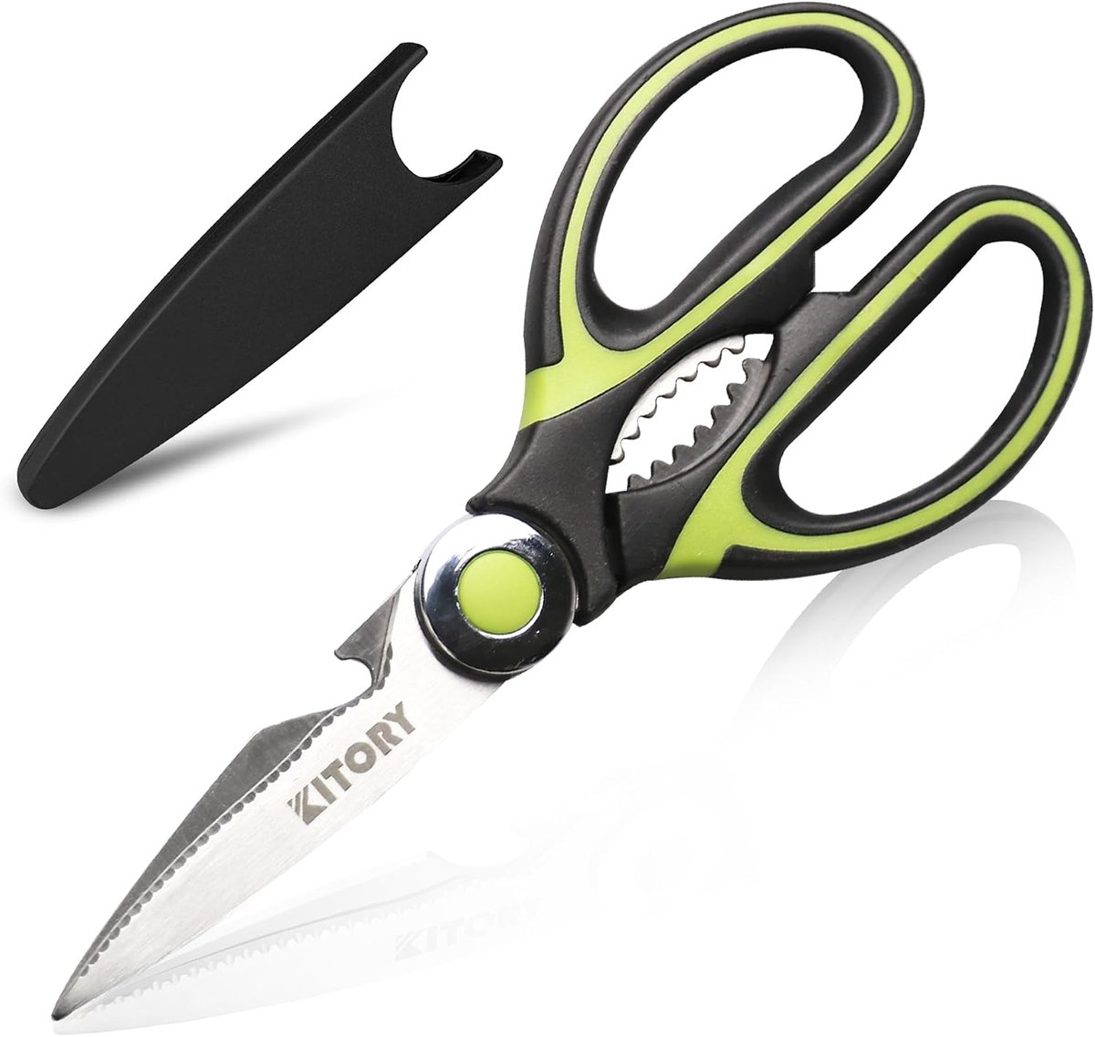 Keukenschaar 21 cm - zwart groen - multifunctioneel - ideaal voor huishoudelijk gebruik - ShopVlot