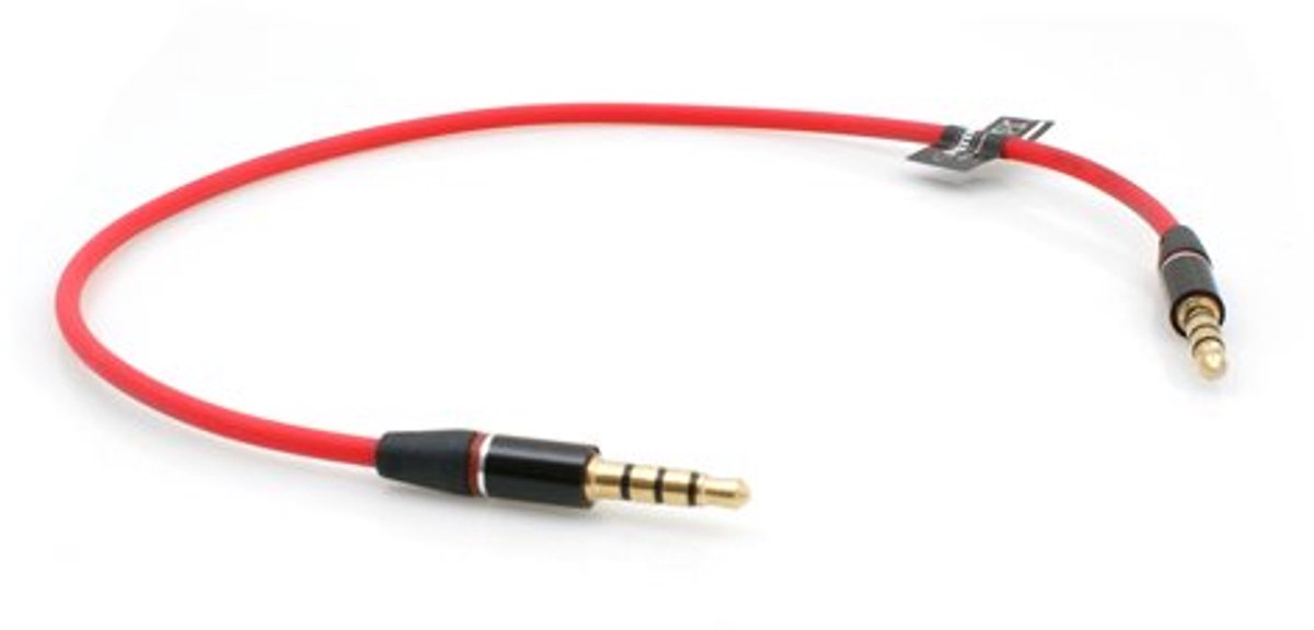 AUX kabel 25 cm - jack naar jack 3.5mm stereo - hoge kwaliteit - ideaal voor audio-uitbreiding - ShopVlot