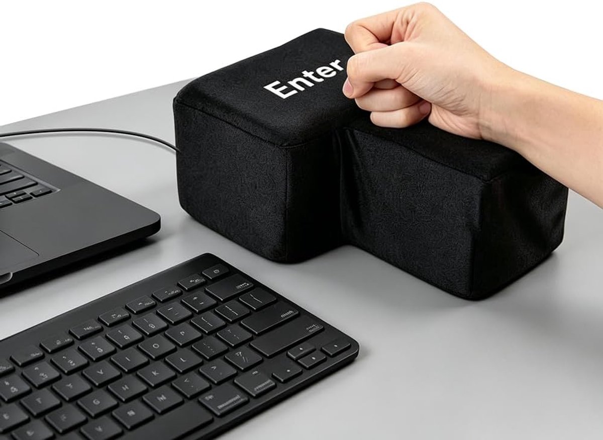 Grote Enterknop - Huge input button met USB-kabel - Anti-compressie - Verminder stress en laad op - ShopVlot