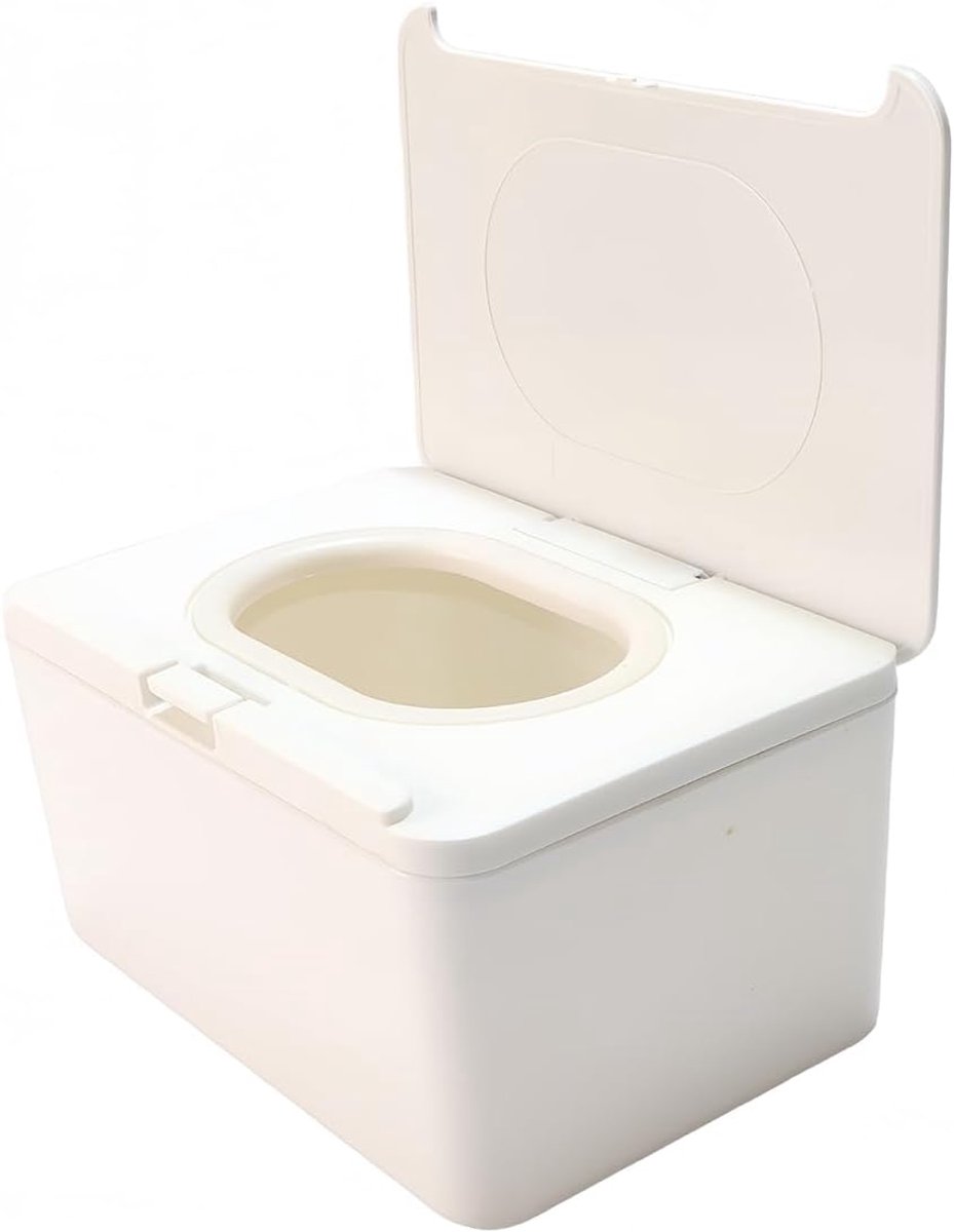 Doekjes Doos, Toiletpapier Doos, Witte Natte Dozen Dozen met Deksel, Toiletpapier Dozen, voor Buiten, Thuis